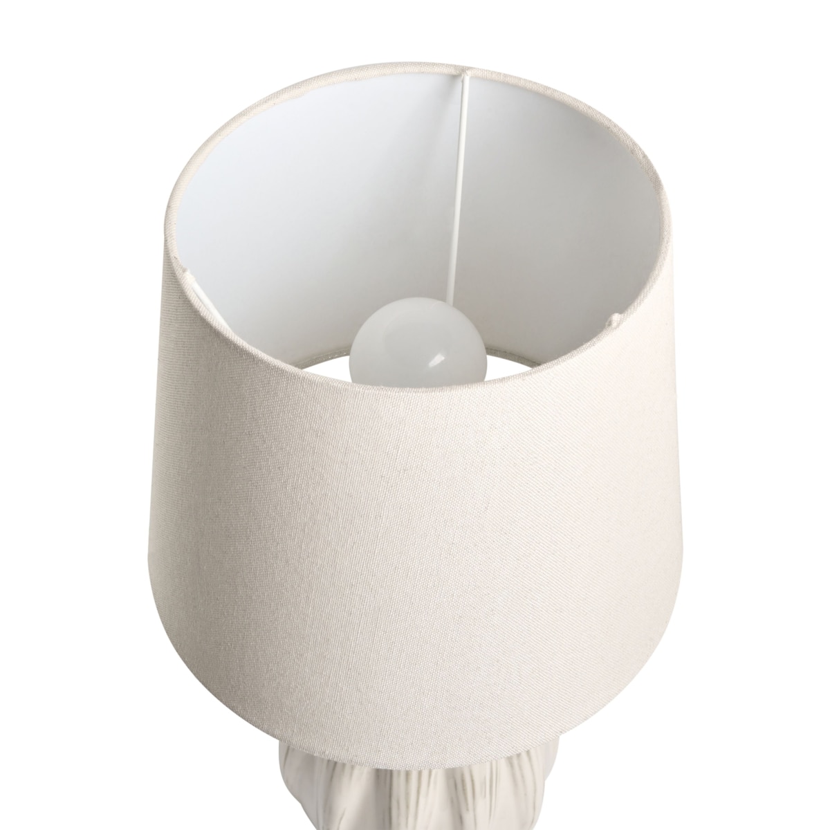 Lampa stołowa AGUAN Ceramika Jasnobeżowy