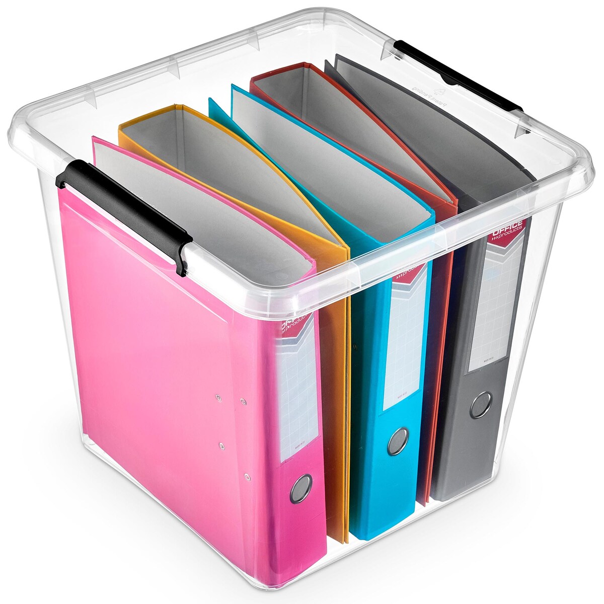 Pojemnik Plastikowy Pudełko Z Pokrywą Pudło Box Do Przechowywania Duże 36L