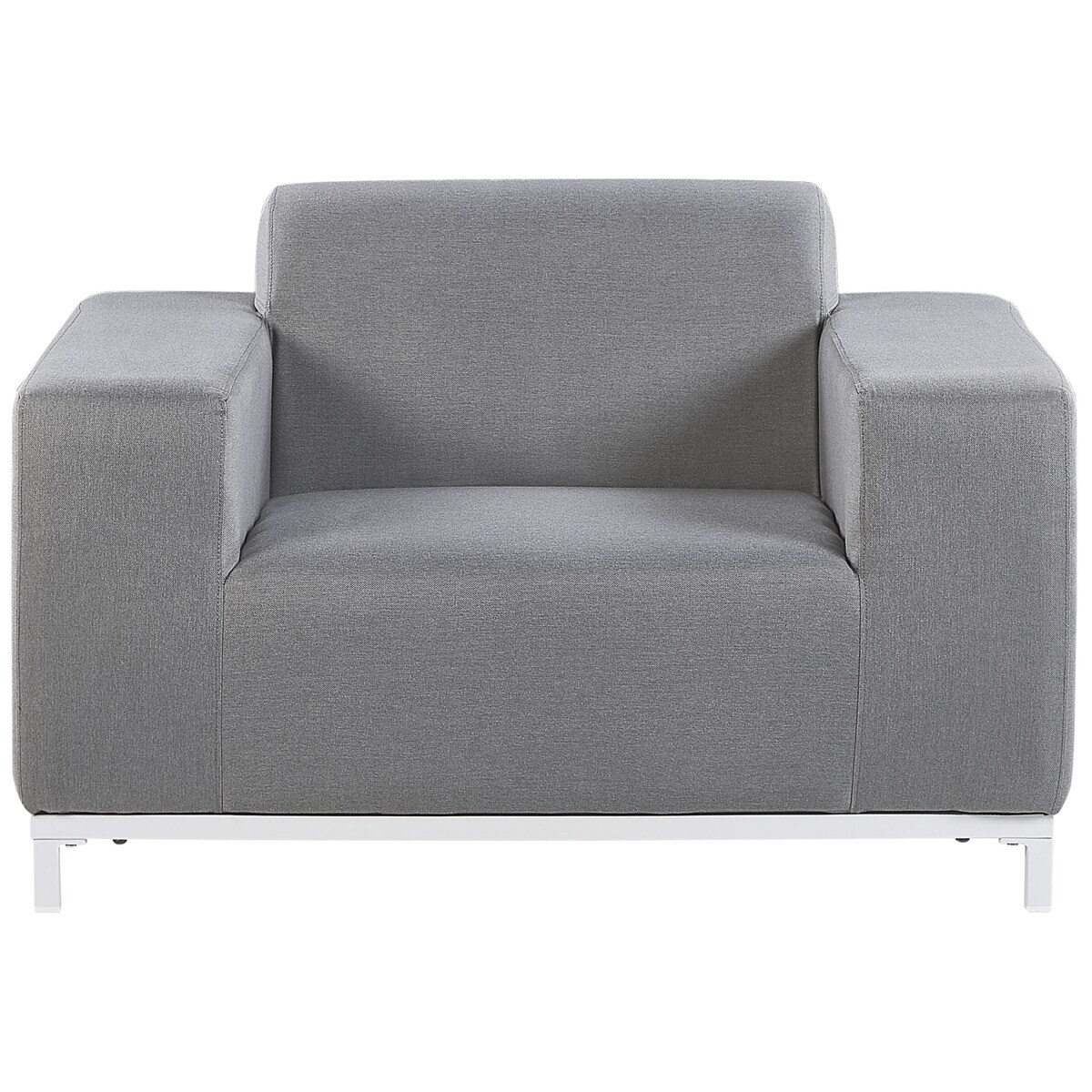 Zestaw 2 foteli ogrodowych szary z białym ROVIGO