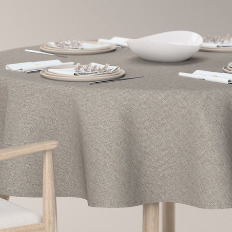 Obrus okrągły 130 x 130 cm grafit