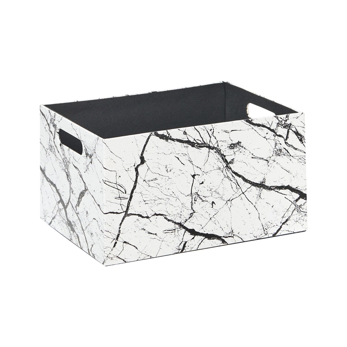 Zestaw 3 koszy z ekoskóry biały LARSA