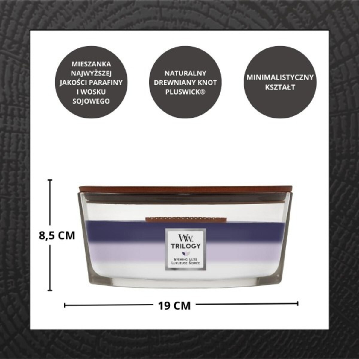 WoodWick świeca Elipsa EVENING LUXE