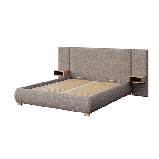 Mesonica Łóżko Fioro, szare, 180x200