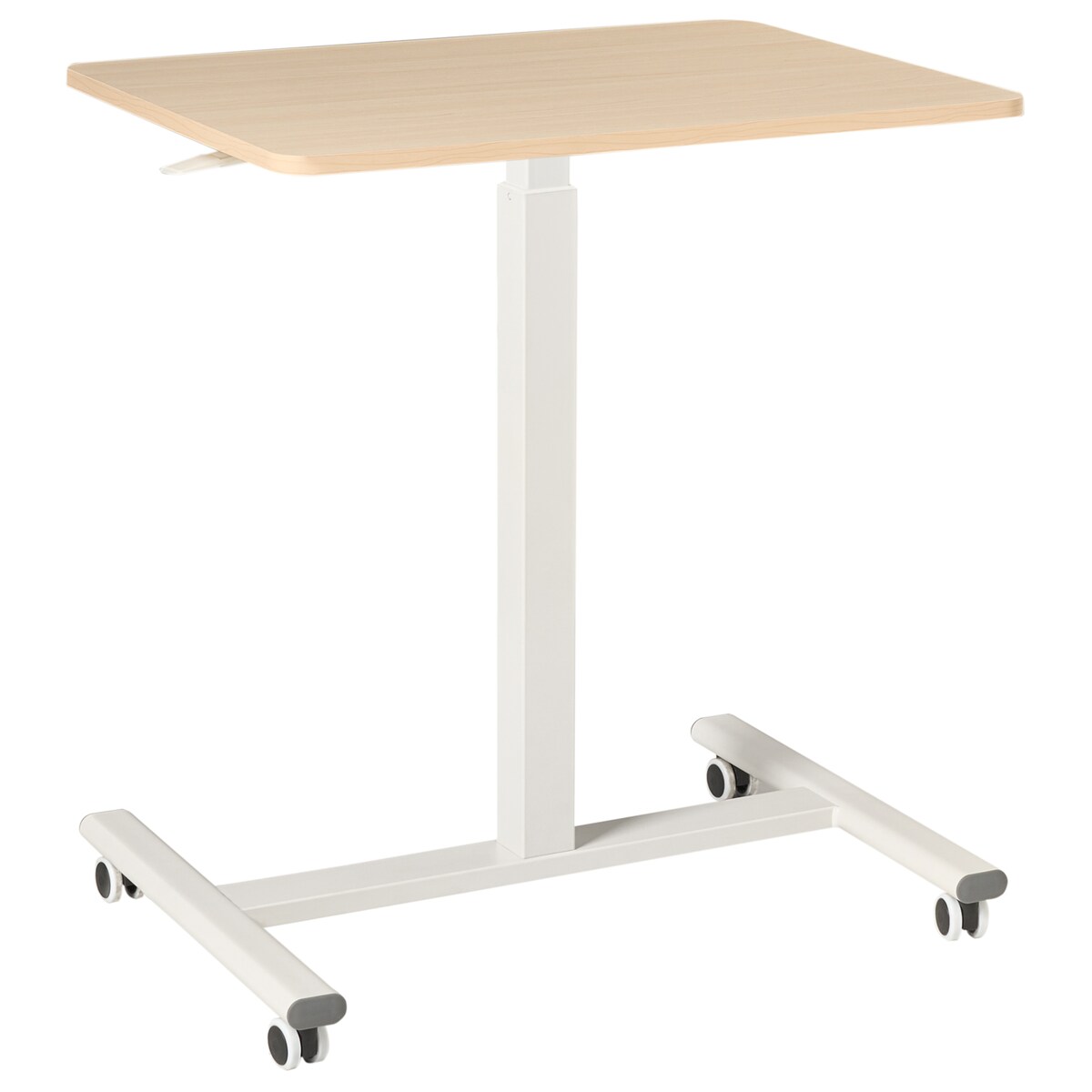 Regulowany stolik pod laptopa ACADEMIA 65 cm 48 cm Jasny brąz/ biały