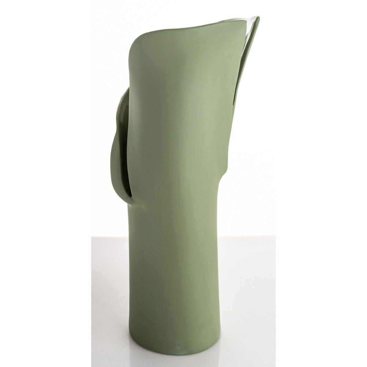 Wazon porcelanowy 35x19x14 cm LARRY zielony