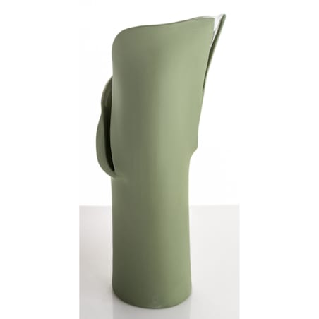 Wazon porcelanowy 35x19x14 cm LARRY zielony