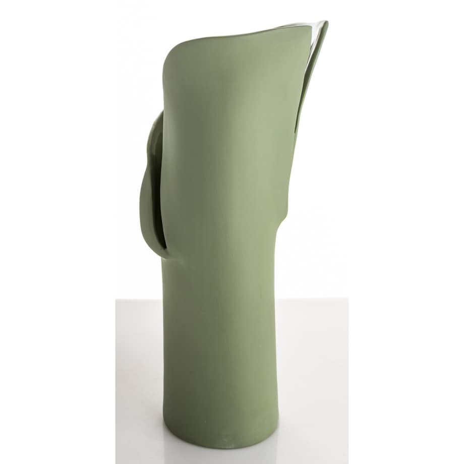 Wazon porcelanowy 35x19x14 cm LARRY zielony