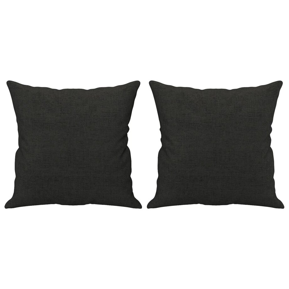 vidaXL 2-cz. komplet wypoczynkowy z poduszkami, czarny, tkanina