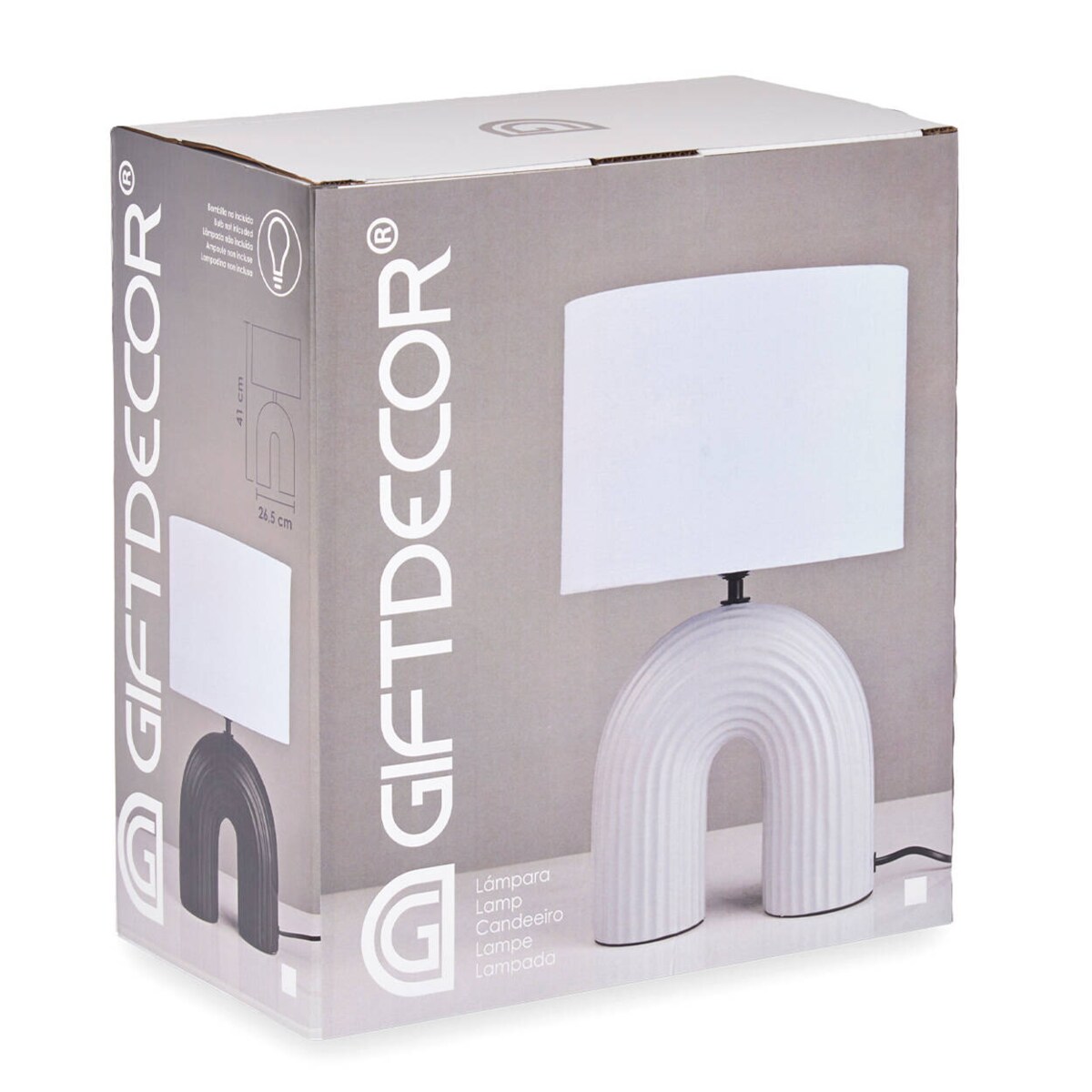 Lampa stołowa ceramiczna BRIDGE, wys. 41 cm