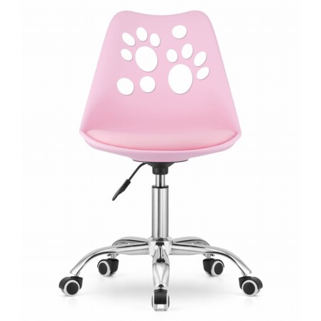 Krzesło Do Jadalni Kuchni Salonu Obrotowe Print - Róż