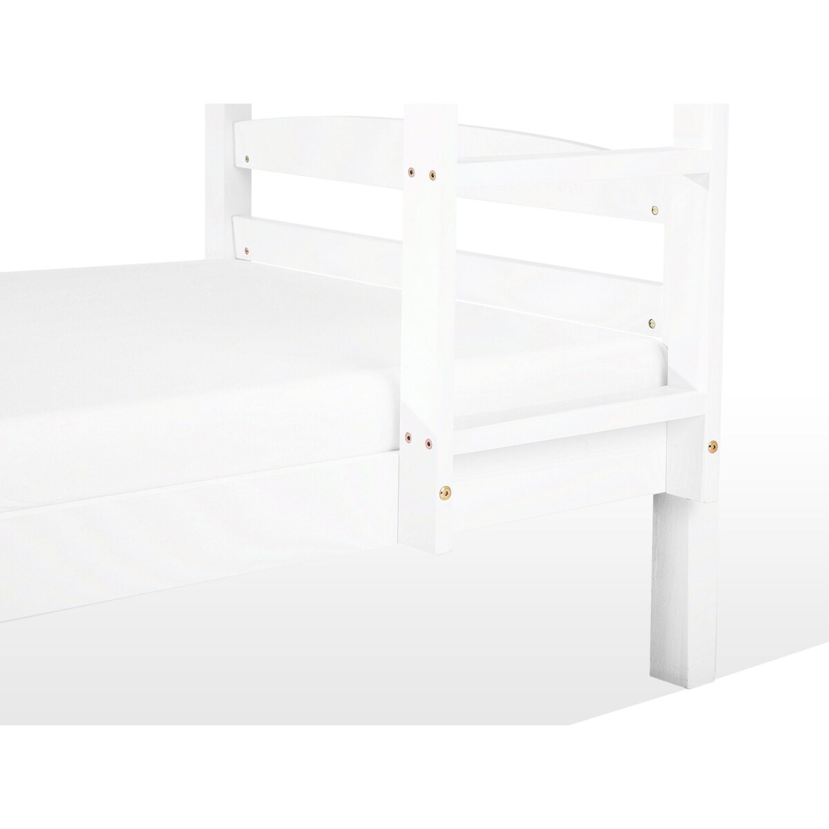 Łóżko piętrowe drewniane 90 x 200 cm białe REGAT