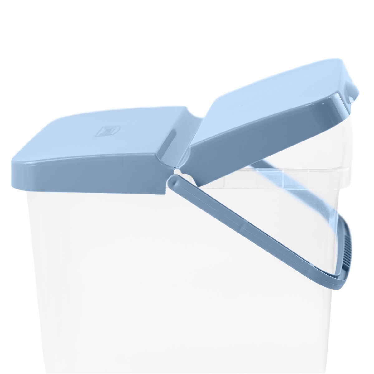 Pojemnik Plastikowy Na Karmę Proszek Z Klapą Pokrywką 10 L Niebieski