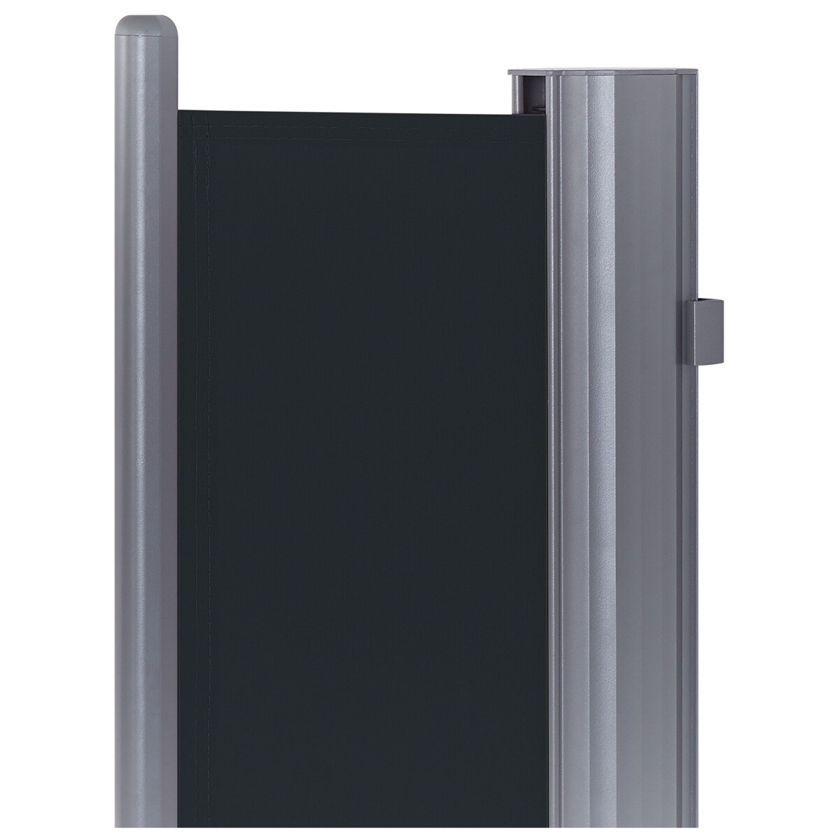 Markiza boczna zwijana 160 x 300 cm ciemnoszara DORIO