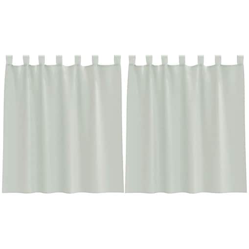vidaXL Zasłony woalowe z pętelkami 2 szt. Jasnoszary 140x140 cm