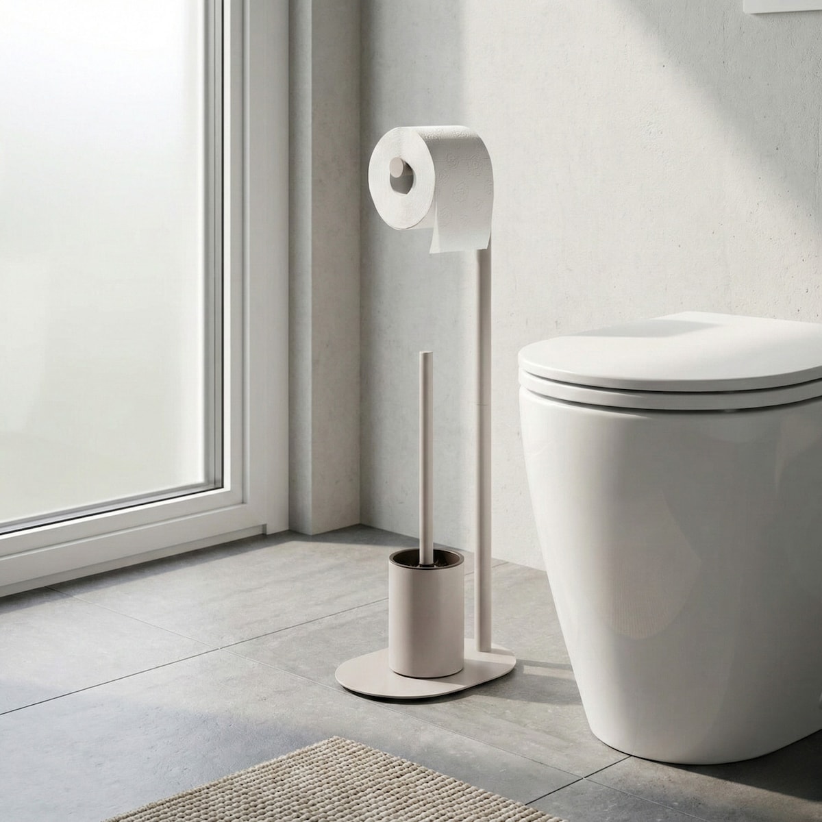 Stojak na szczotkę do WC i papier toaletowy ZELLER