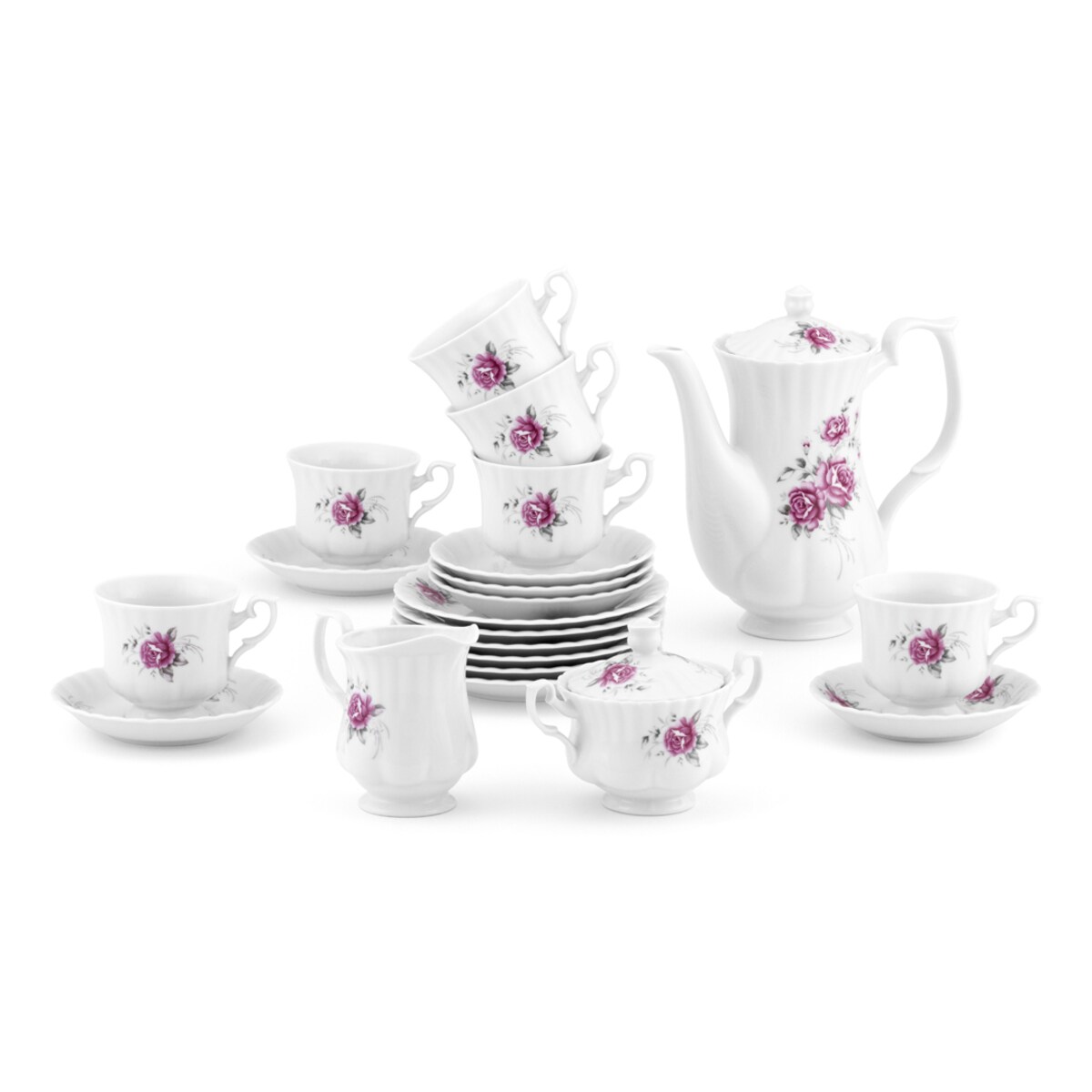 Garnitur do kawy dla 12 osób 39 el. Iwona Rozalia B444