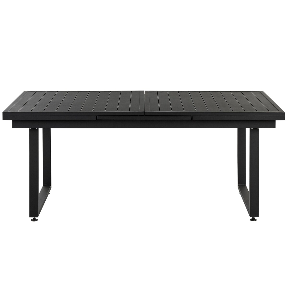 Stół ogrodowy rozkładany 180/240 x 90 cm czarny VALCANETTO