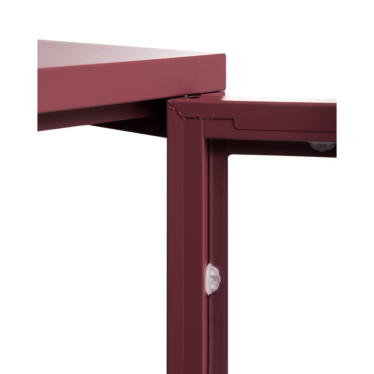 Komoda NEWPORT Metal 115 cm 35 cm Bordowy