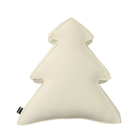 Poduszka Choinka 40x41 cm, śmietankowa biel, 40x41x8cm, Velvet