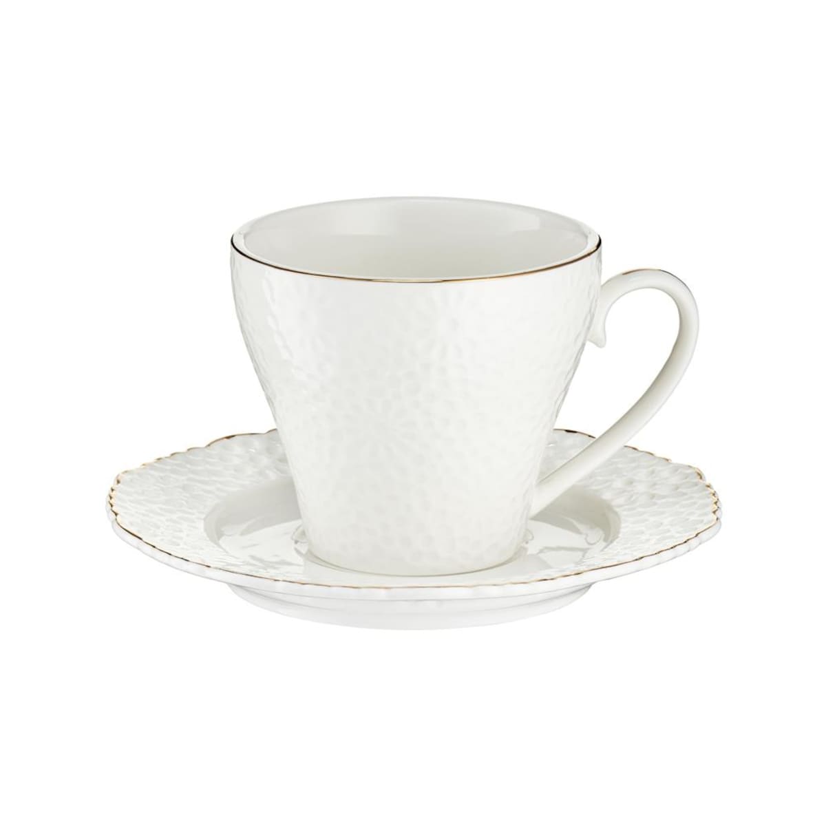 VILLA ITALIA Filiżanka porcelanowa 170 ml ze spodkiem LORETTA