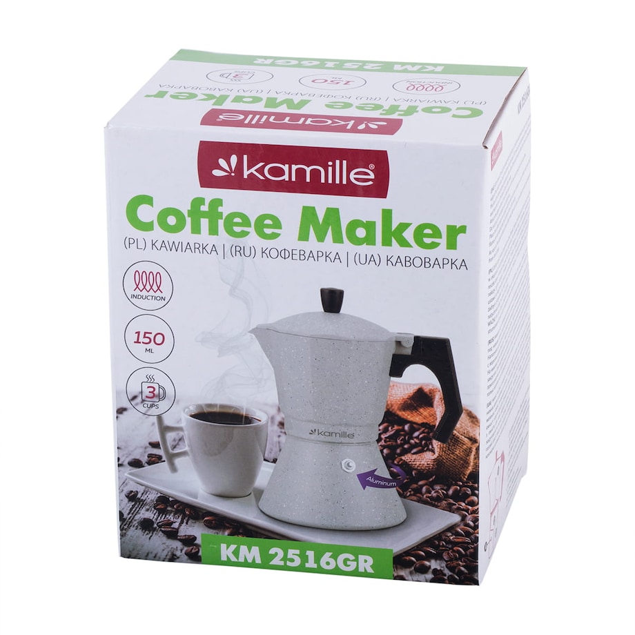 Kawiarka kafeterka włoska zaparzacz do kawy granit 150ml KAMILLE