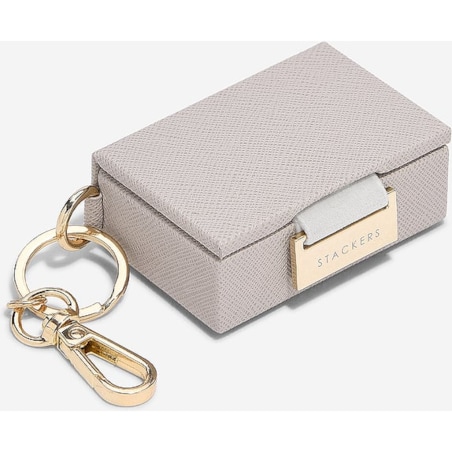 Brelok do kluczy Stackers Nano in Bauble szary w opakowaniu prezentowym