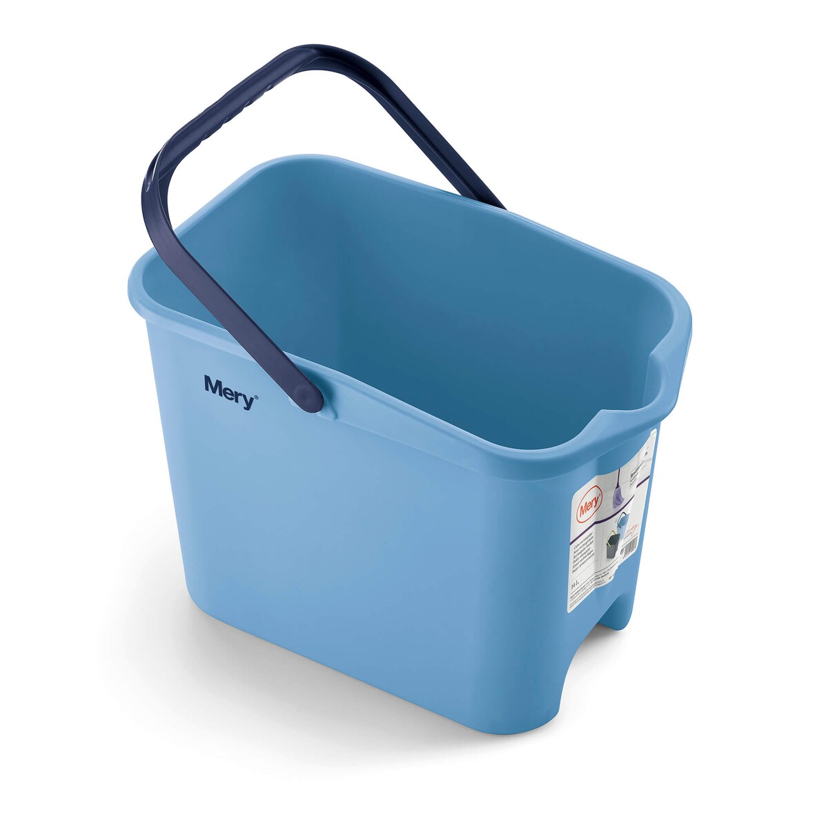 Prostokątne wiadro Mery - 14 ltr, Niebieski
