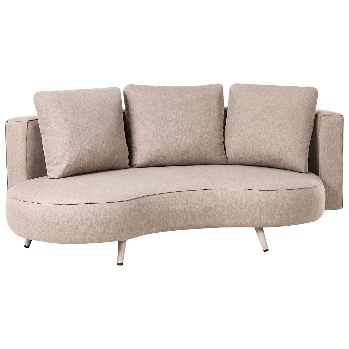 Sofa ogrodowa dla 3 osób PARORI Beżowy Prawostronny
