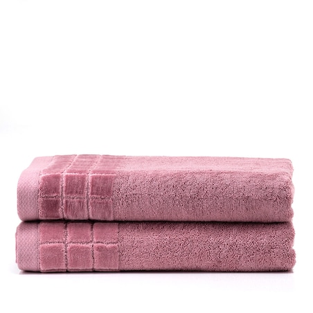 Luksusowy ręcznik DUSTY ROSÉ 70x140 cm z bawełny czesanej premium