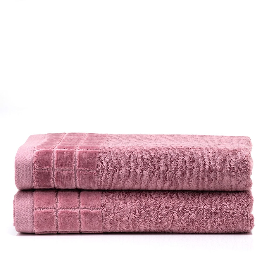 Luksusowy ręcznik DUSTY ROSÉ 70x140 cm z bawełny czesanej premium