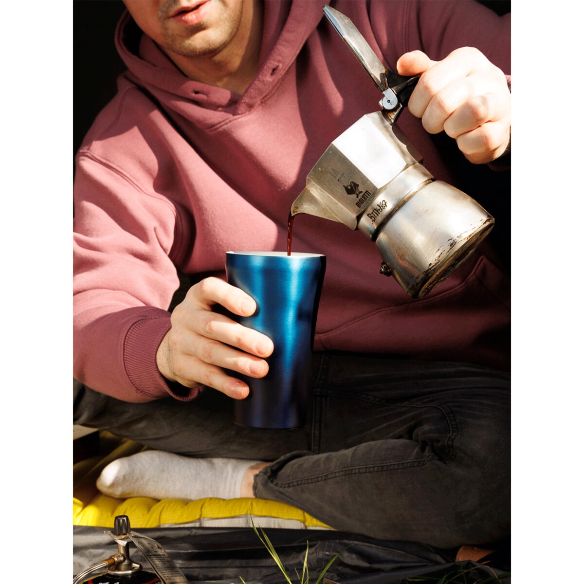 Kubek termiczny na kawę Dr.Bacty Apollo 2.0 - 360 ml - Monaco Blue - Ptaszkowe love