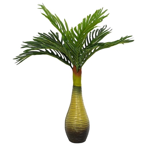 vidaXL Sztuczna Palma Roślina 9 Liści 70 cm Zielony