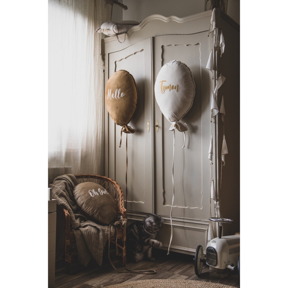 BALON DEKORACYJNY DELUX VANILLA CREAM - OH BOY, GRAPHIT