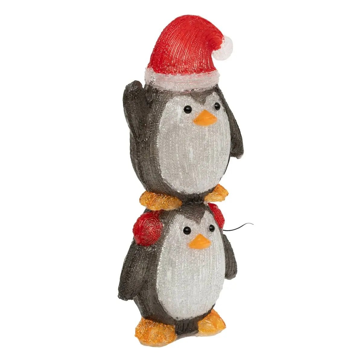 Dekoracja świetlna zewnętrzna, Pingiwnki, 60 LED, 49 cm