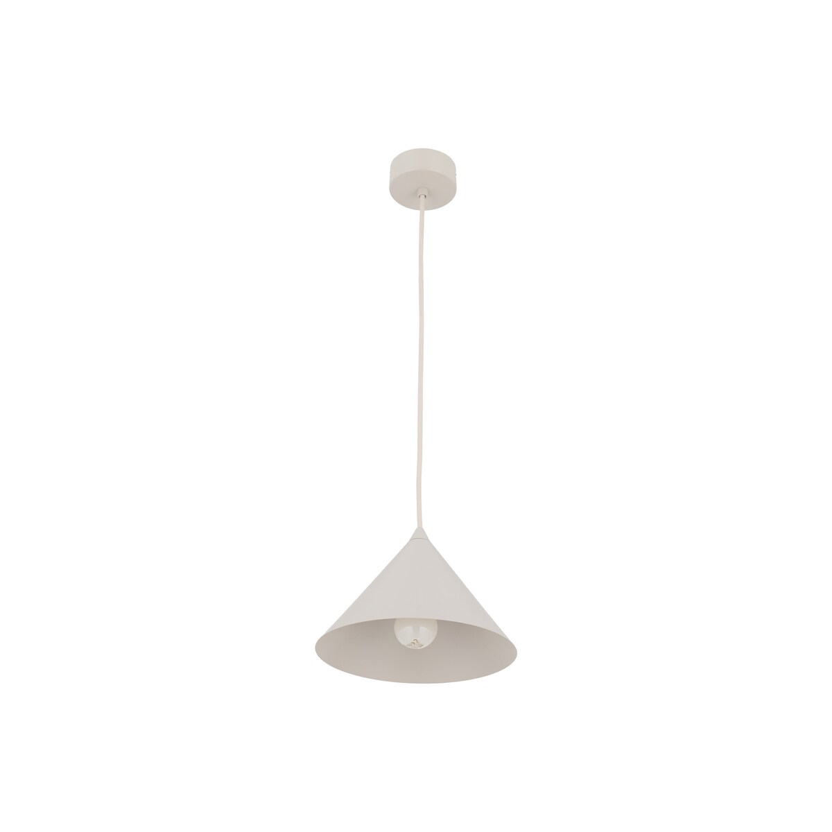 Lampa wisząca TK Lighting CONO S Kaszmir E27 regulowana beżowa 21 cm