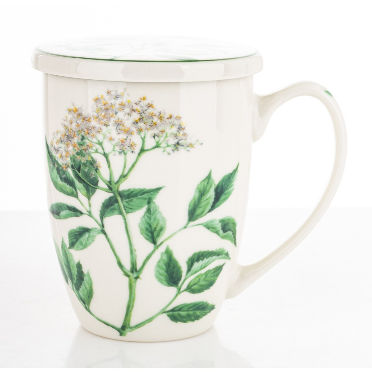 Kubek z zaparzaczem 350 ml w pudełku 11x12x9 cm HERBES lipa