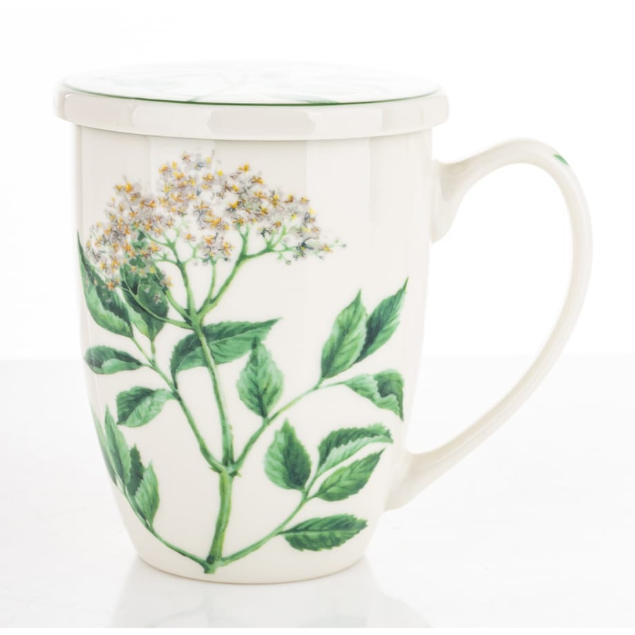 Kubek z zaparzaczem 350 ml w pudełku 11x12x9 cm HERBES lipa