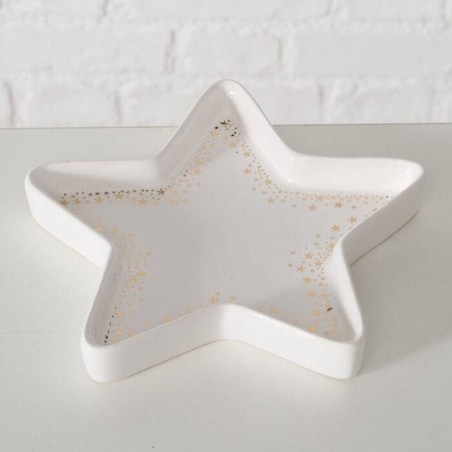 Ceramiczny półmisek w kształcie gwiazdy STYVEN, 17,5 x 17,5 cm