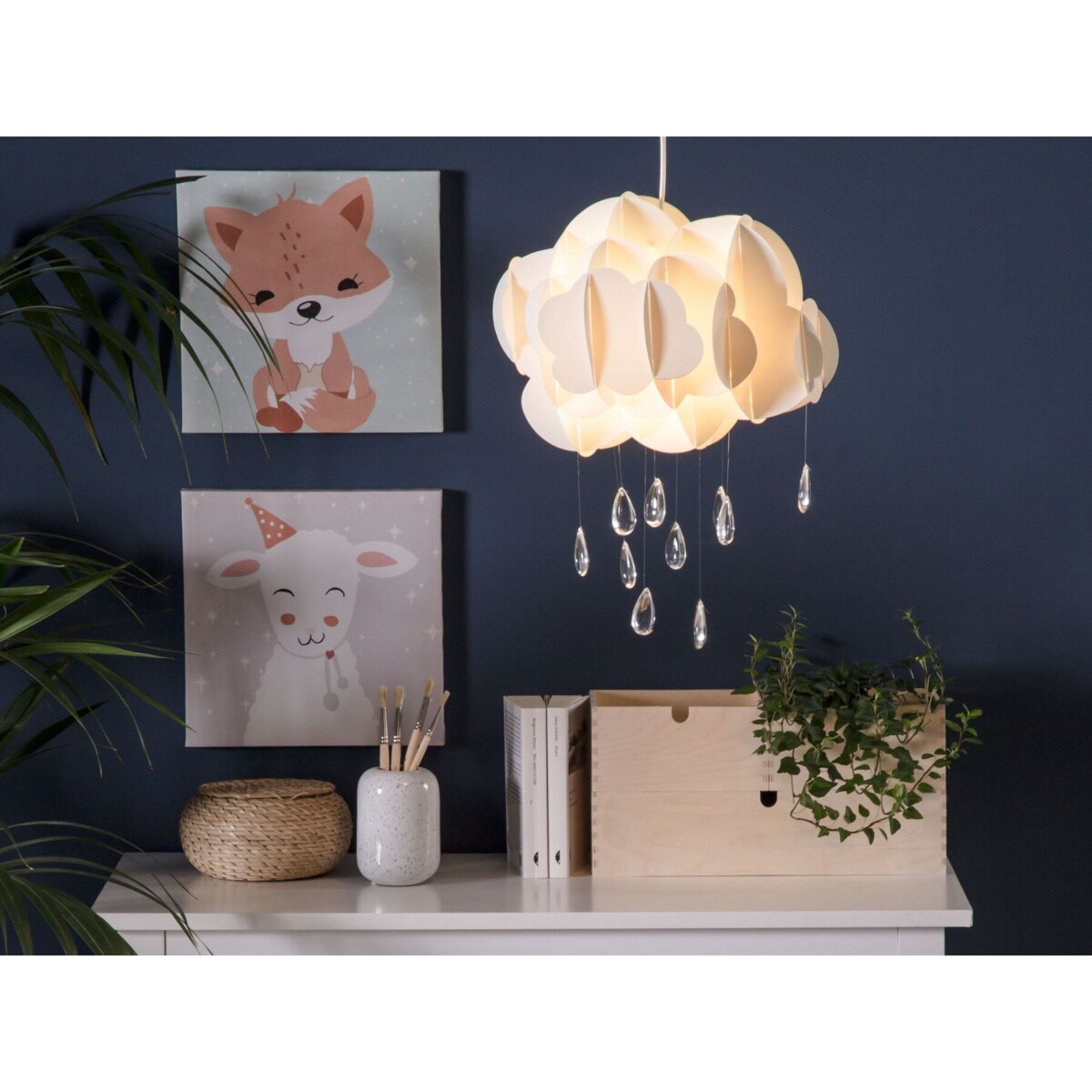 Lampa wisząca biała AILENNE