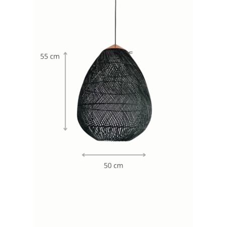 LAMPA WILLIAM CZARNA