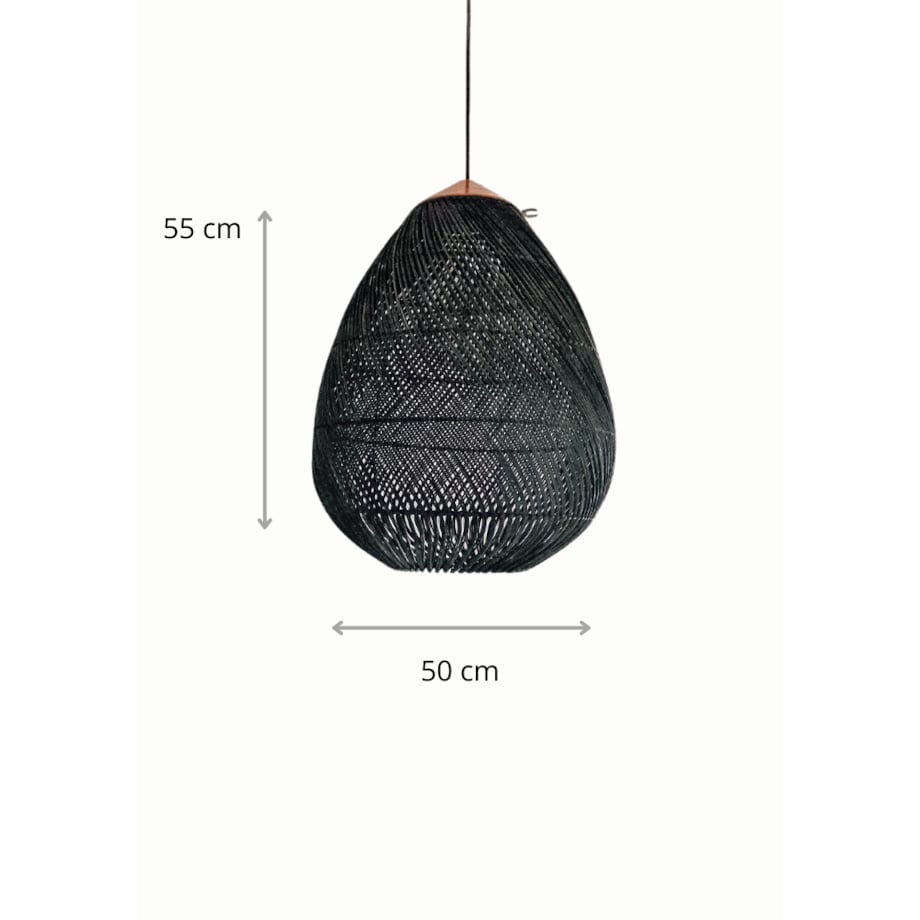 LAMPA WILLIAM CZARNA