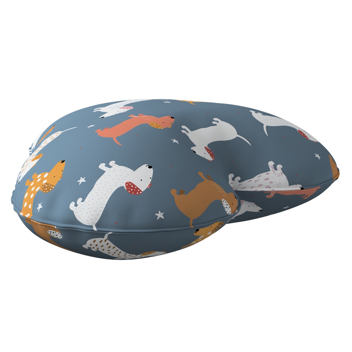 Poduszka Heart of Love, niebieski, 45x15x45cm, Magic Collection