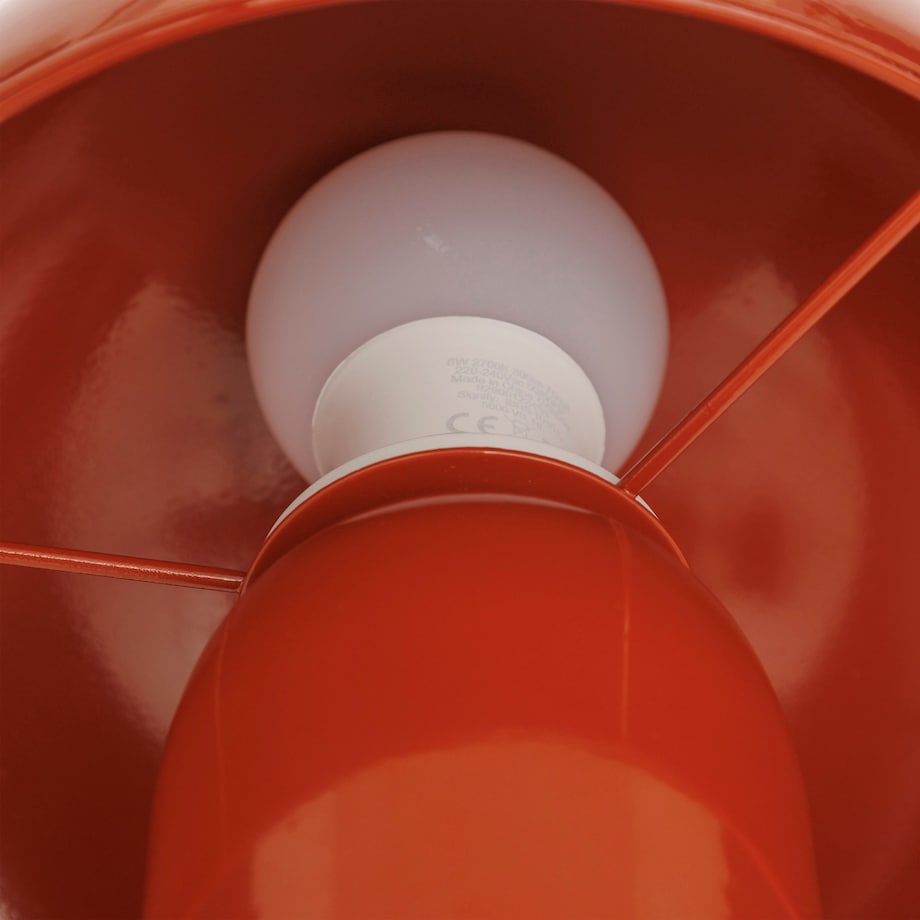 Lampa stołowa grzybek 24,5x20x20 cm FUNGO czerwony