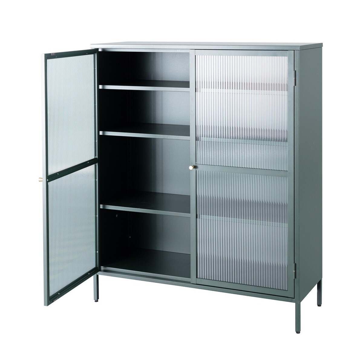 Witryna Xappa green, 111 x 40,5 x 140,5 cm