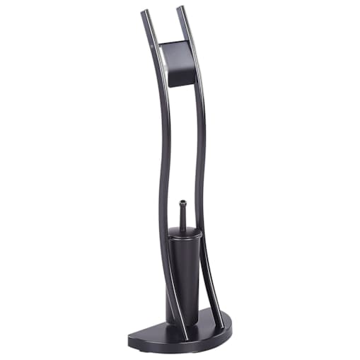 Stojak na papier i szczotkę toaletową czarny SOACHA