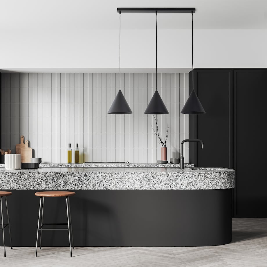 Czarna Lampa Wisząca Na Listwie Stożki Metalowe Tk Lighting Cono L