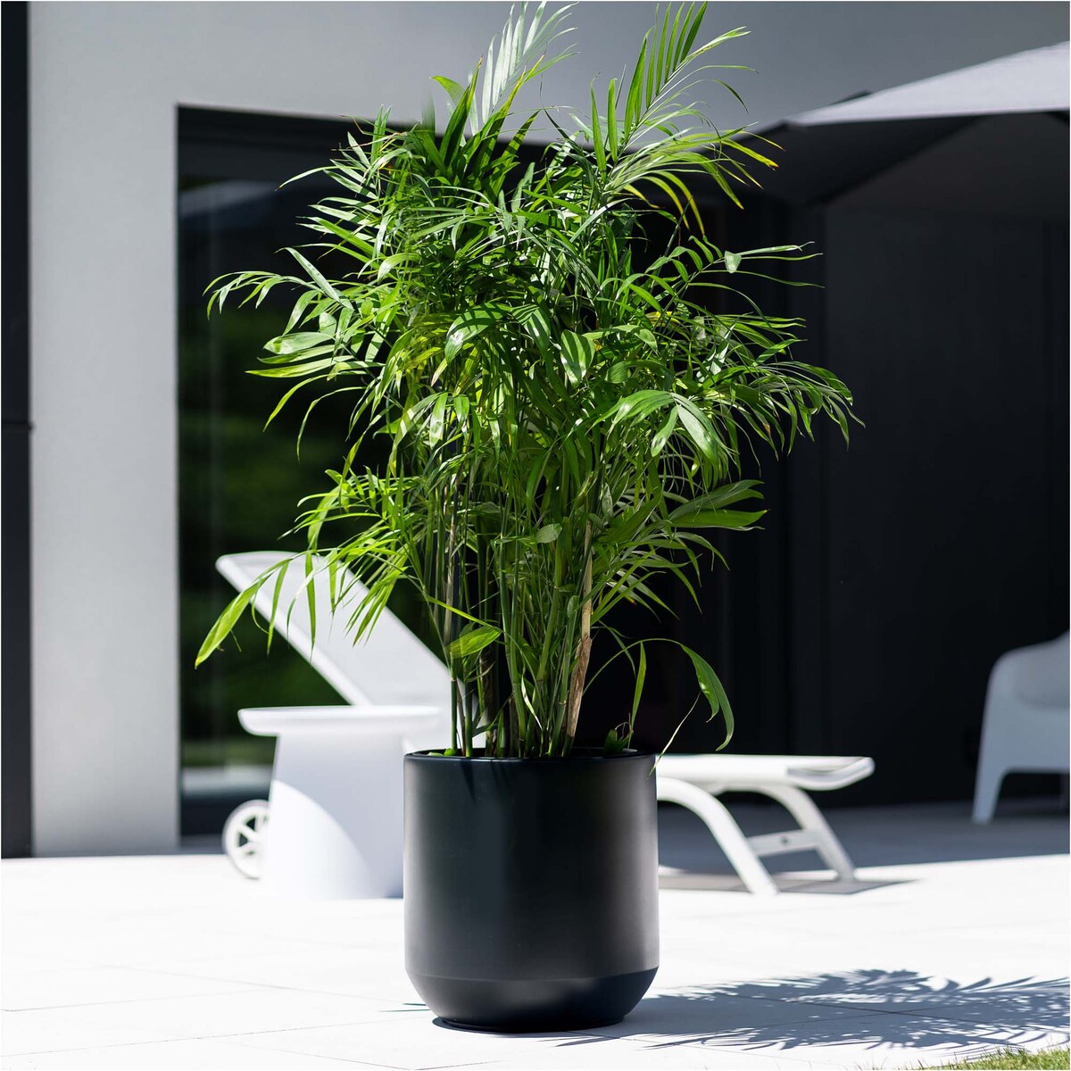 Doniczka Donica Ogrodowa 39 Cm Okrągła Na Taras Do Ogrodu Domu Antracytowa