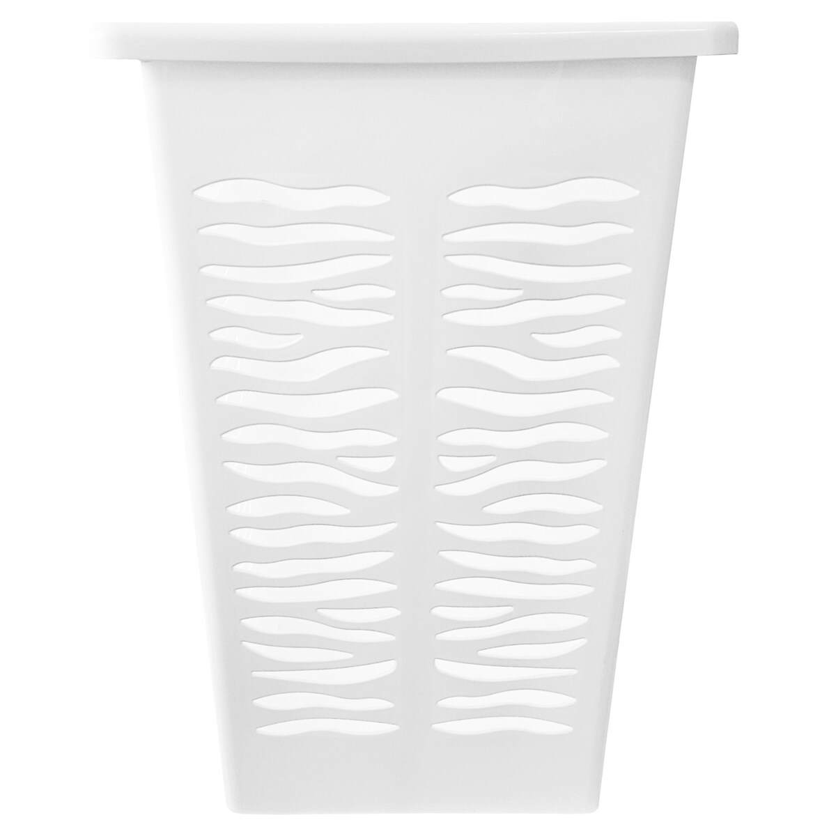 Kosz Na Panie Bieliznę Ubrania Do Łazienki Narożny Plastikowy Biały 45 L