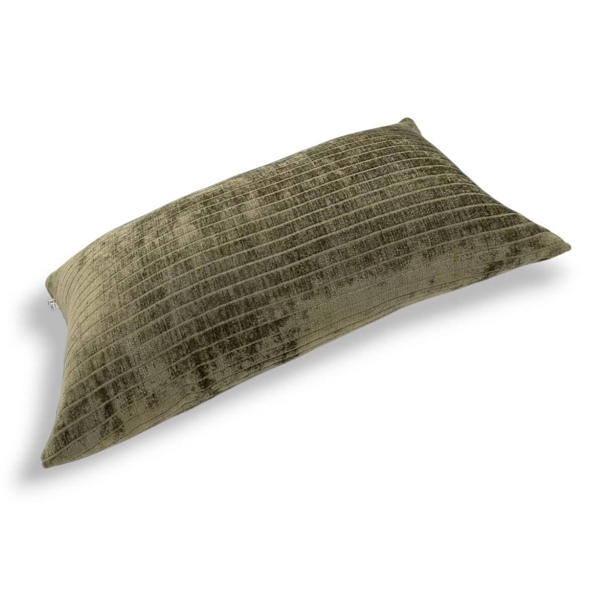 Ciemnozielona oliwkowa poduszka dekoracyjna w prążki 30x50 Lines