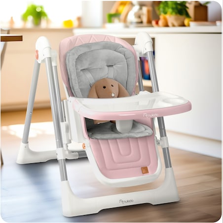 Krzesełko do karmienia z bujaczkiem leżaczkiem 3w1 Nukido